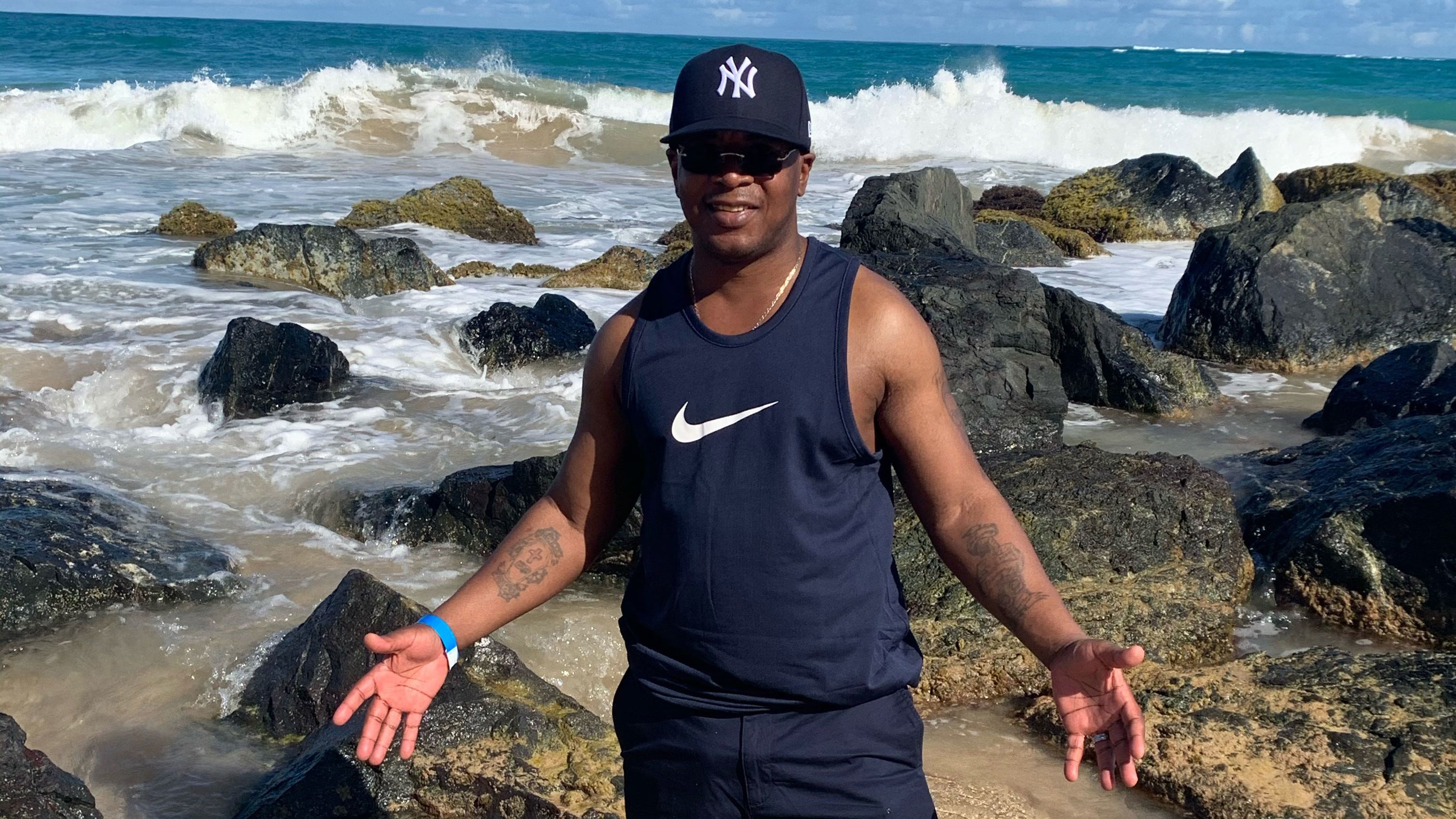 Cooper on vacation. He said his faith in God helped him make it through 27 years in prison.
