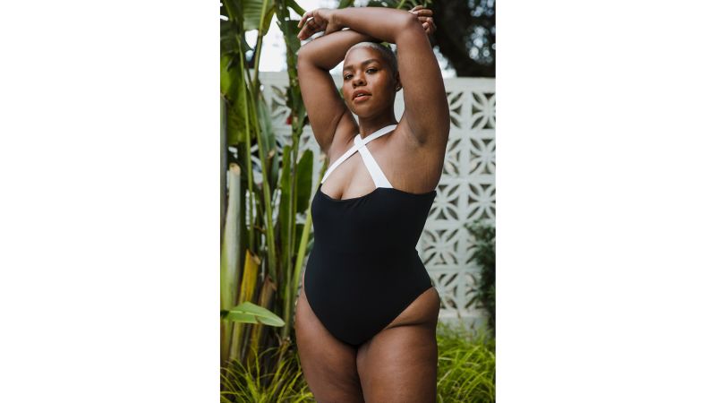 Plus size one outlet piece thong bathing suit