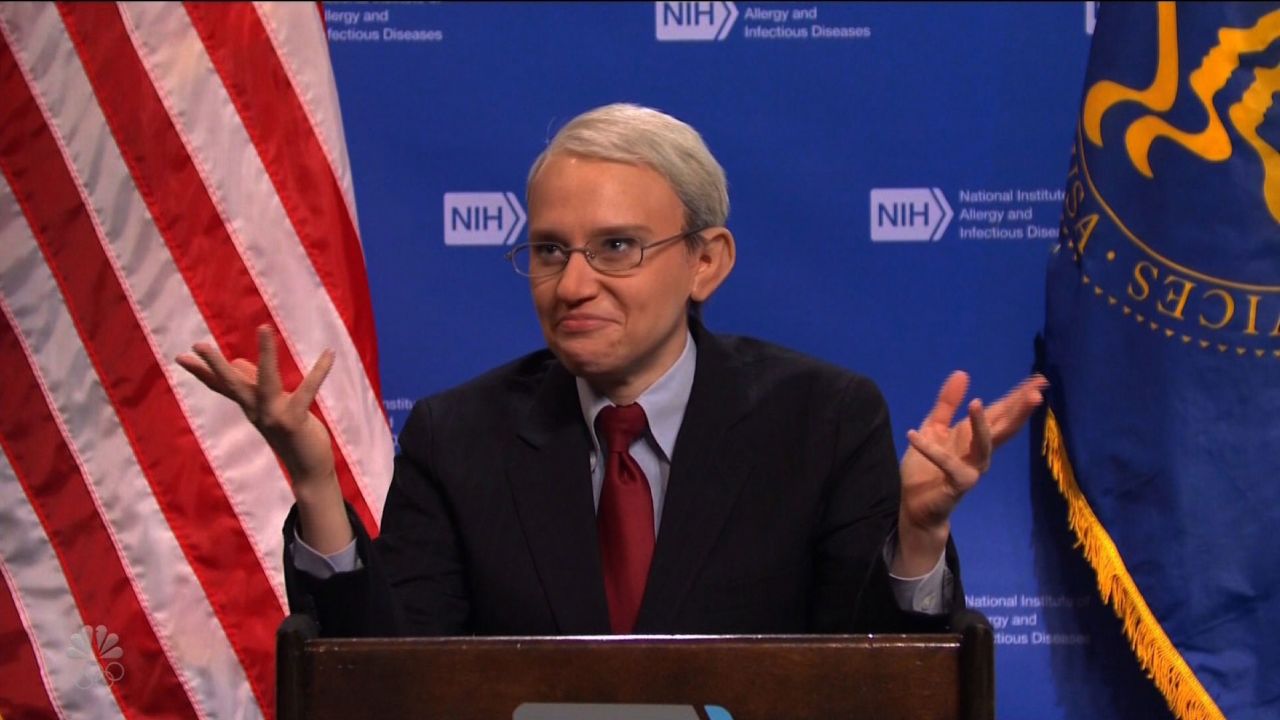 "SNL" star Kate McKinnon plays Dr. Anthony Fauci