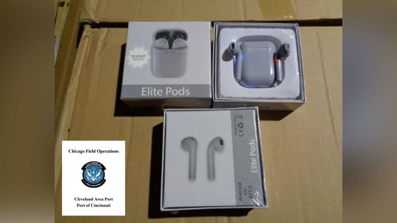 Thousands of fake AirPods seized in Ohio CBP says CNN Business