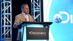 PASADENA, CALIFORNIA - JANUARY 16: President and CEO, Discovery, Inc. David Zaslav speaks onstage during the Discovery, Inc. TCA Winter Panel 2020 at The Langham Huntington, Pasadena on January 16, 2020 in Pasadena, California. (Photo by Amanda Edwards/Getty Images for Discovery, Inc.)