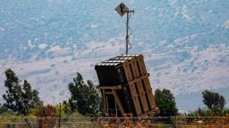 A battery for Israel's Iron Dome defense system is seen near Beit Hillel, Israel, in 2019. 