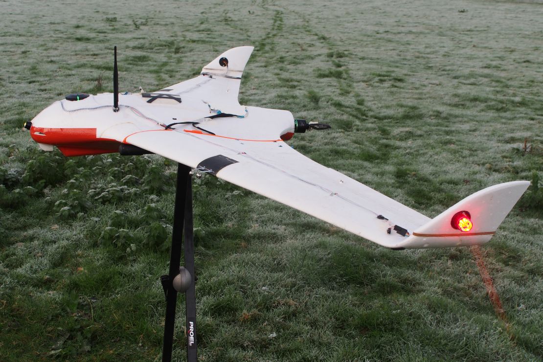 The unmanned aircraft  carry sensors and charge emitters.