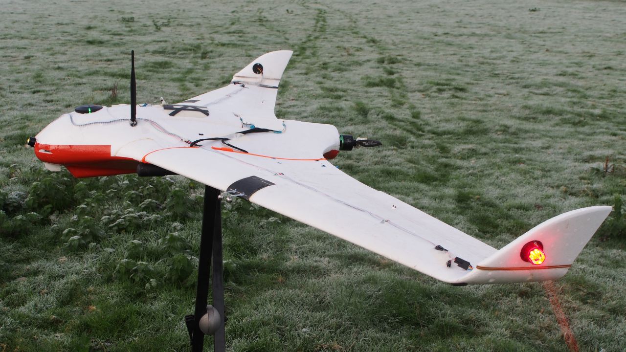 The unmanned aircraft  carry sensors and charge emitters.
