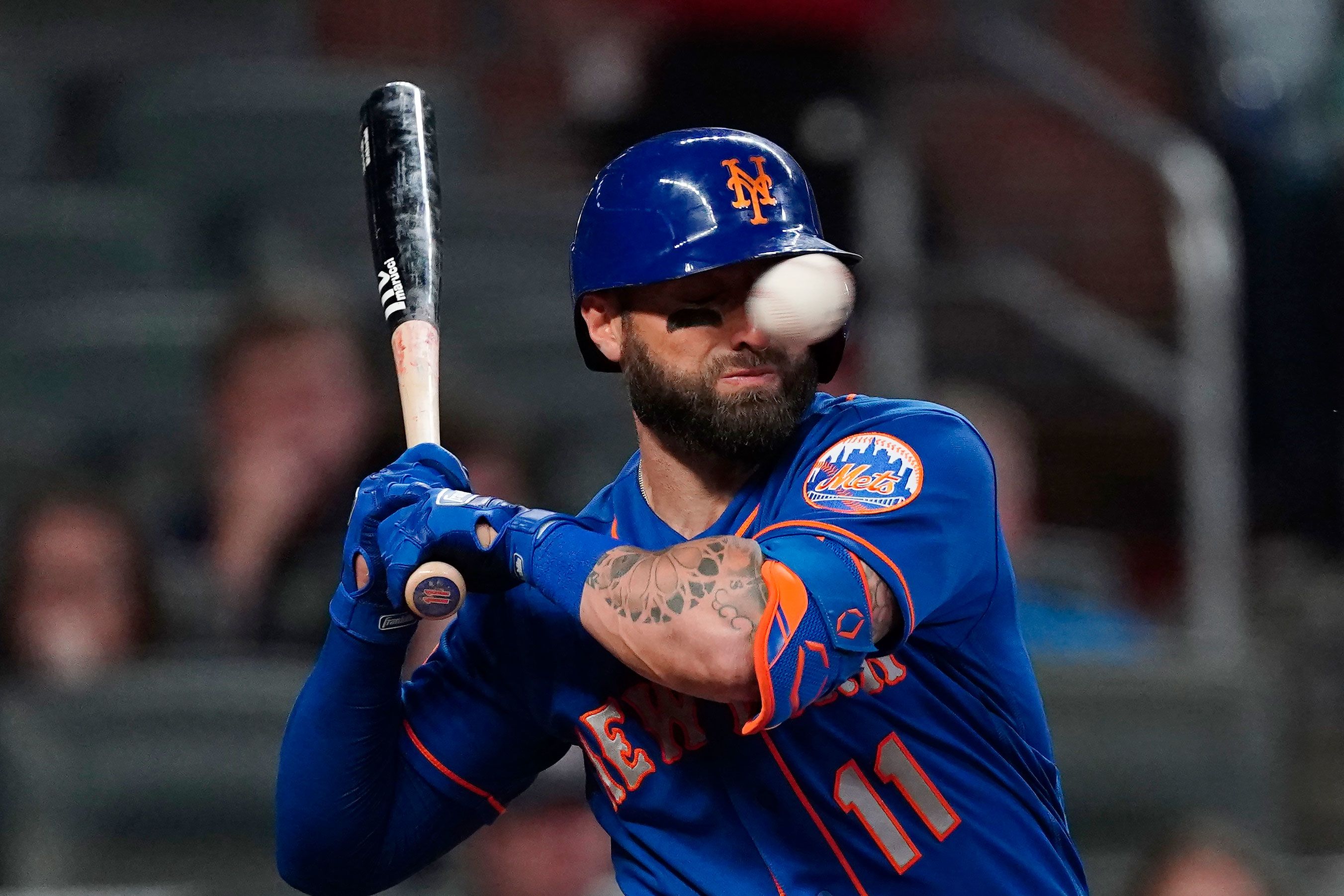 Kevin Pillar: New York Mets player suffers nasal fractures after getting  hit in the face by a 94 mph fastball