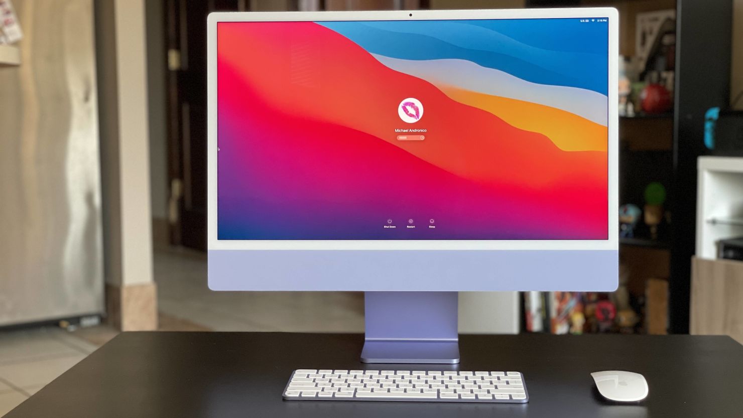 Apple 2021 iMac All in one Desktop Computer with M1 chip: 8-core CPU,  7-core GPU, 24-inch Retina Display, 8GB RAM, 256GB SSD Storage, Matching