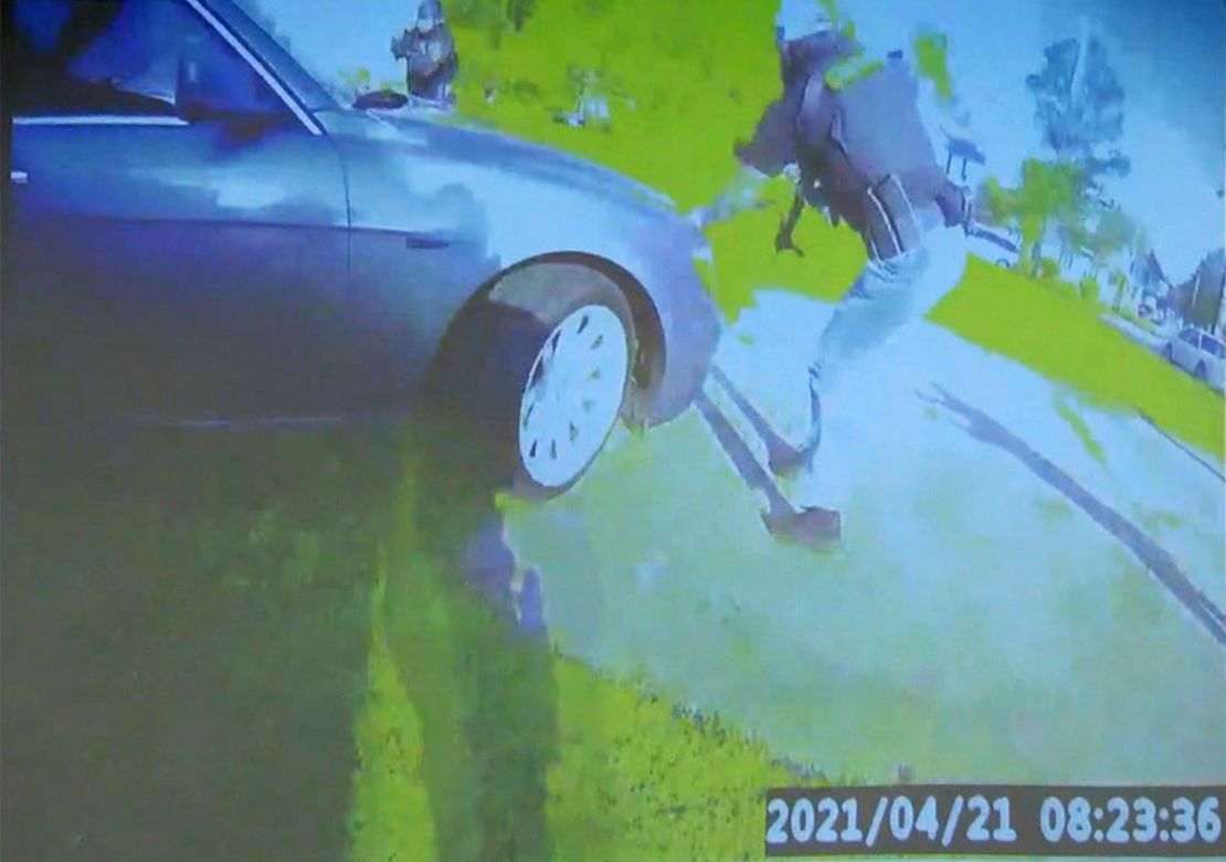 This still taken from bodycam footage shows the attempted arrest in which Andrew Brown Jr. was killed.