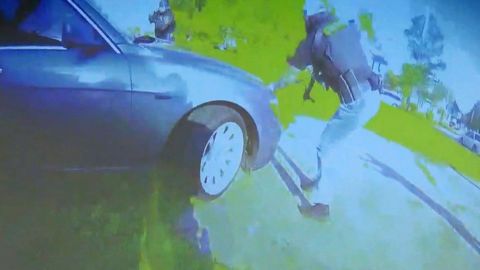 This still taken from bodycam footage shows the attempted arrest in which Andrew Brown Jr. was killed.