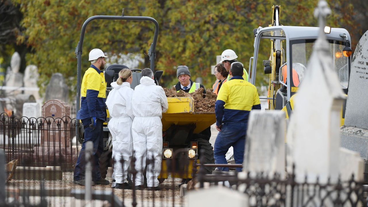 The Somerton man's remains were exhumed on May 19, 2021.