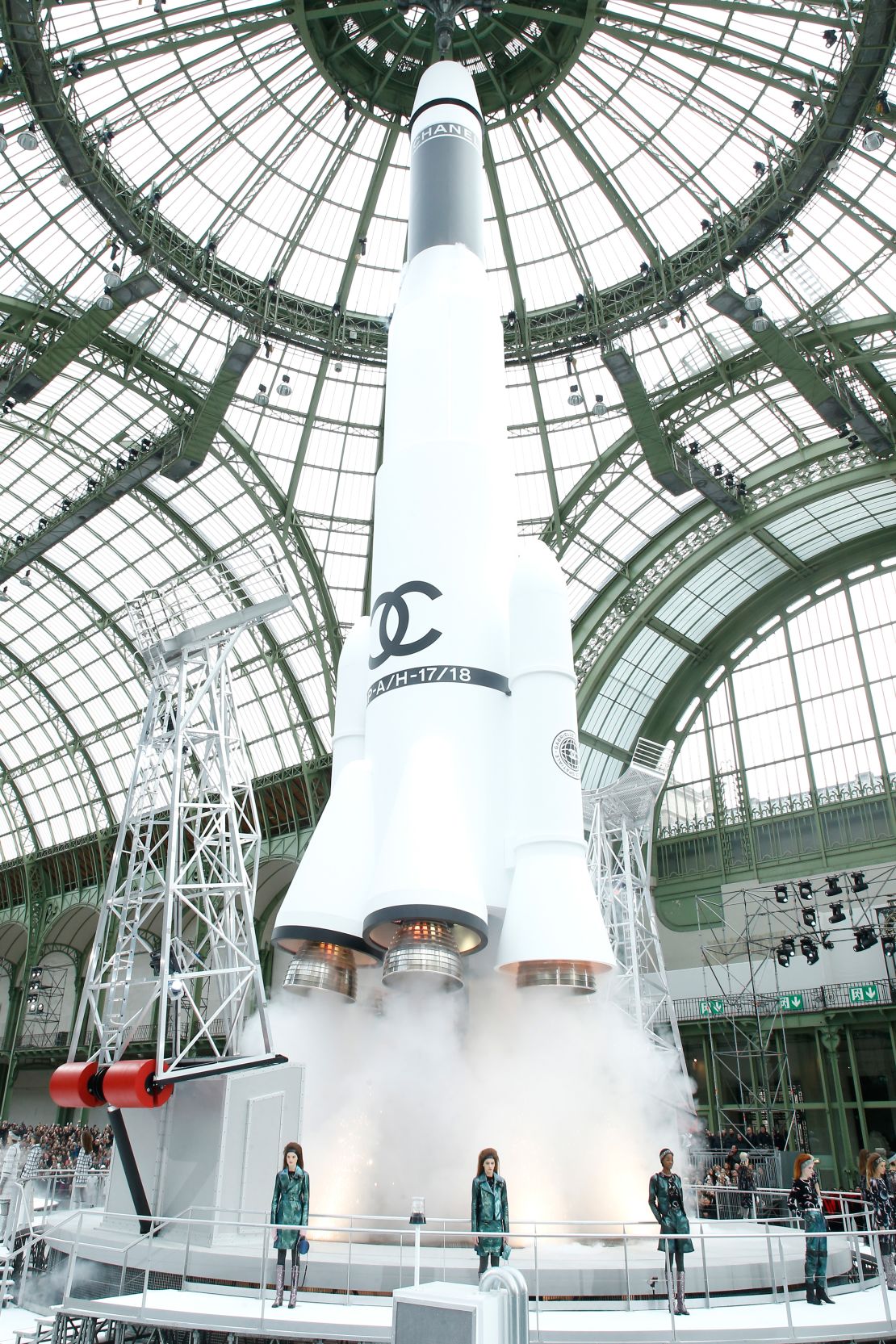 At Paris Fashion Week Womenswear in 2017, Chanel wowed audiences with a branded rocket.