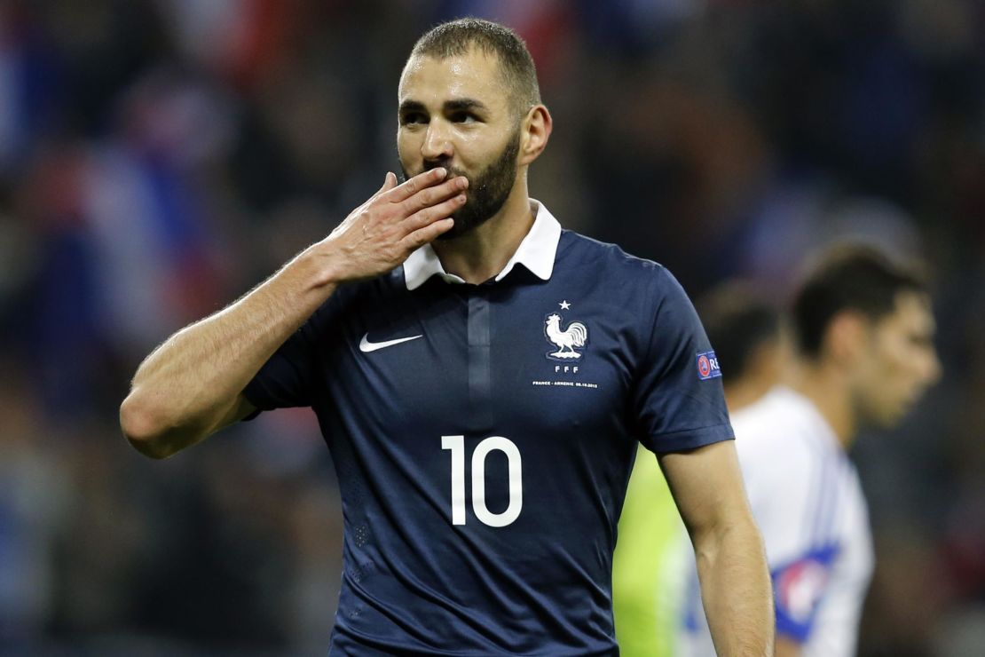 Karim Benzema hasn't played for France since 2015.