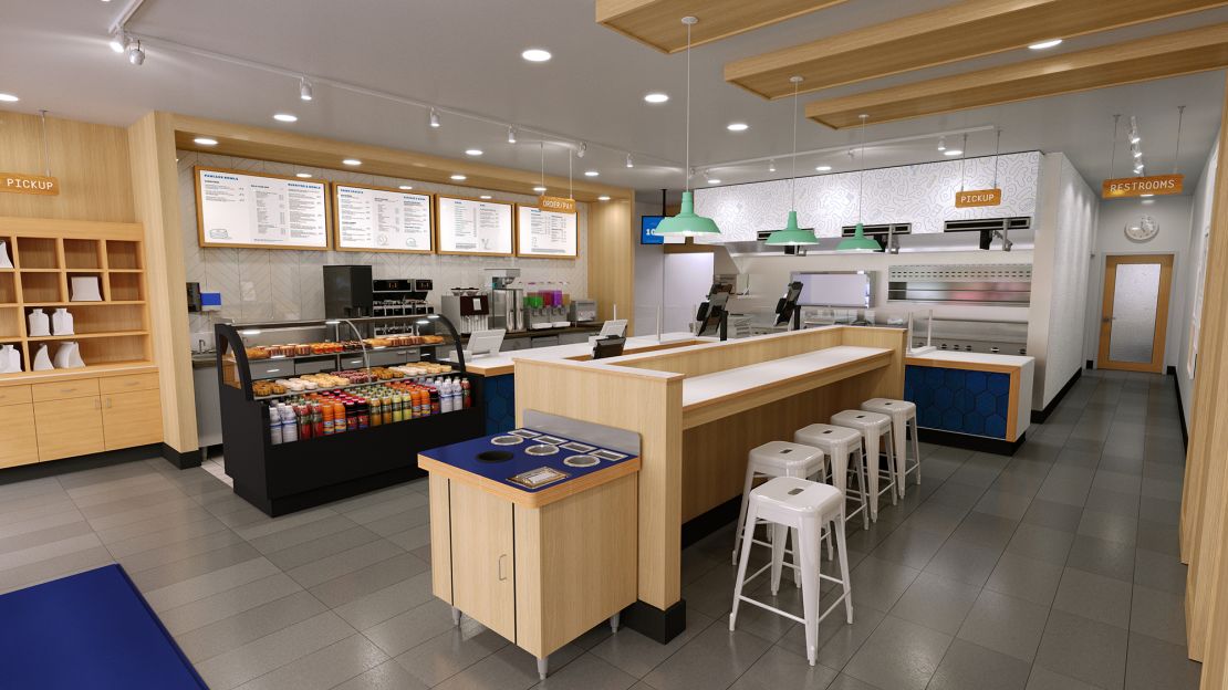A rendering of IHOP's new fast casual concept, Flip'd. 