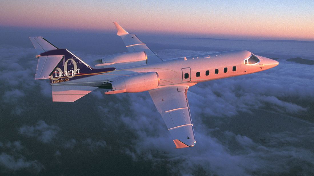 <strong>Learjet 60: </strong>Produced from 1991 to 2012, the Learjet 60 has a range of around 2,400 nautical miles. 