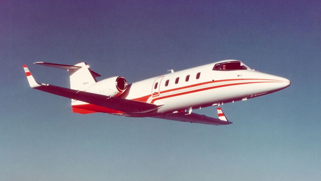 <strong>The legendary Learjet:</strong> The Learjet has been synonymous with glamorous jet-setting for almost 60 years. (Pictured: a "Longhorn" Learjet 55). 