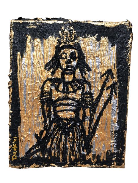 "Queen Warrior I" (2021) by Damilola Okhoya.