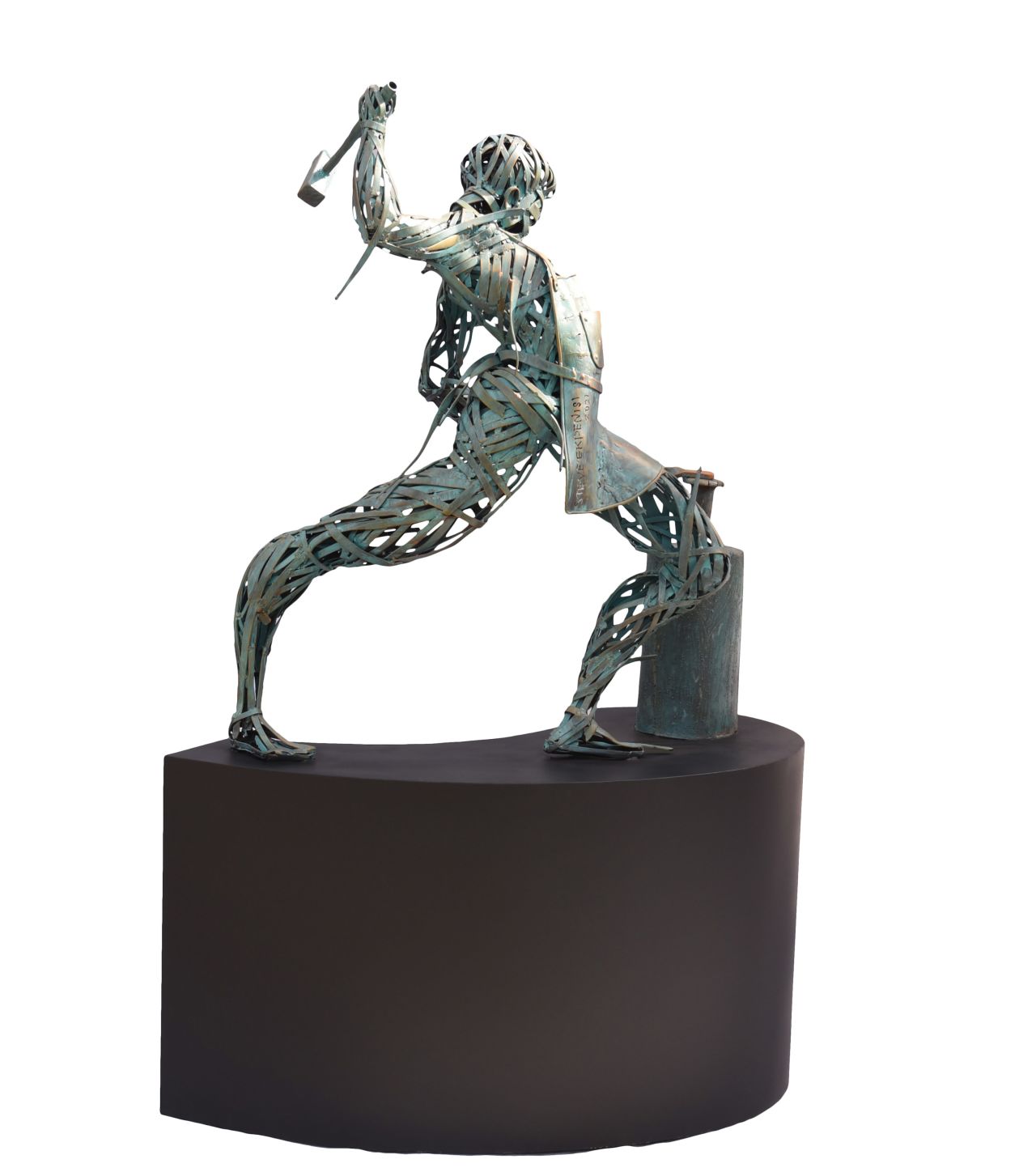 "OJO-OGUN" (Blacksmith), by Steve Ekpenisi.