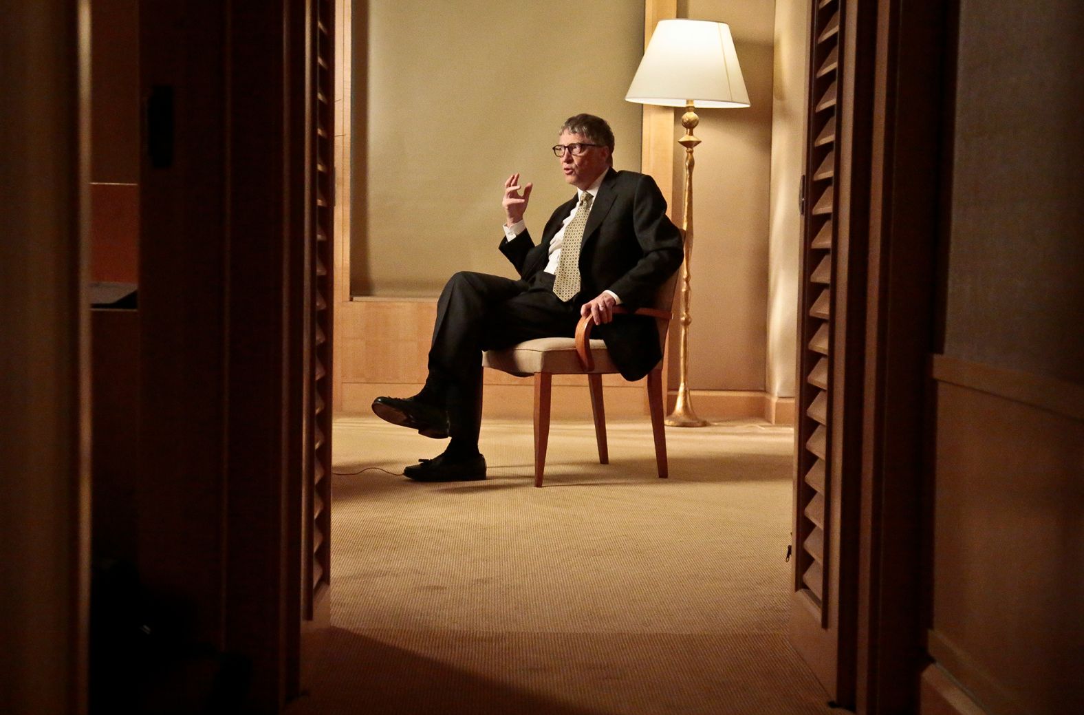 Gates speaks during an interview in New York in 2014.