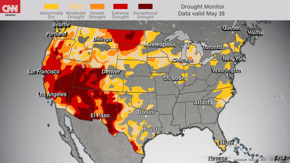 Current US Drought Monitor