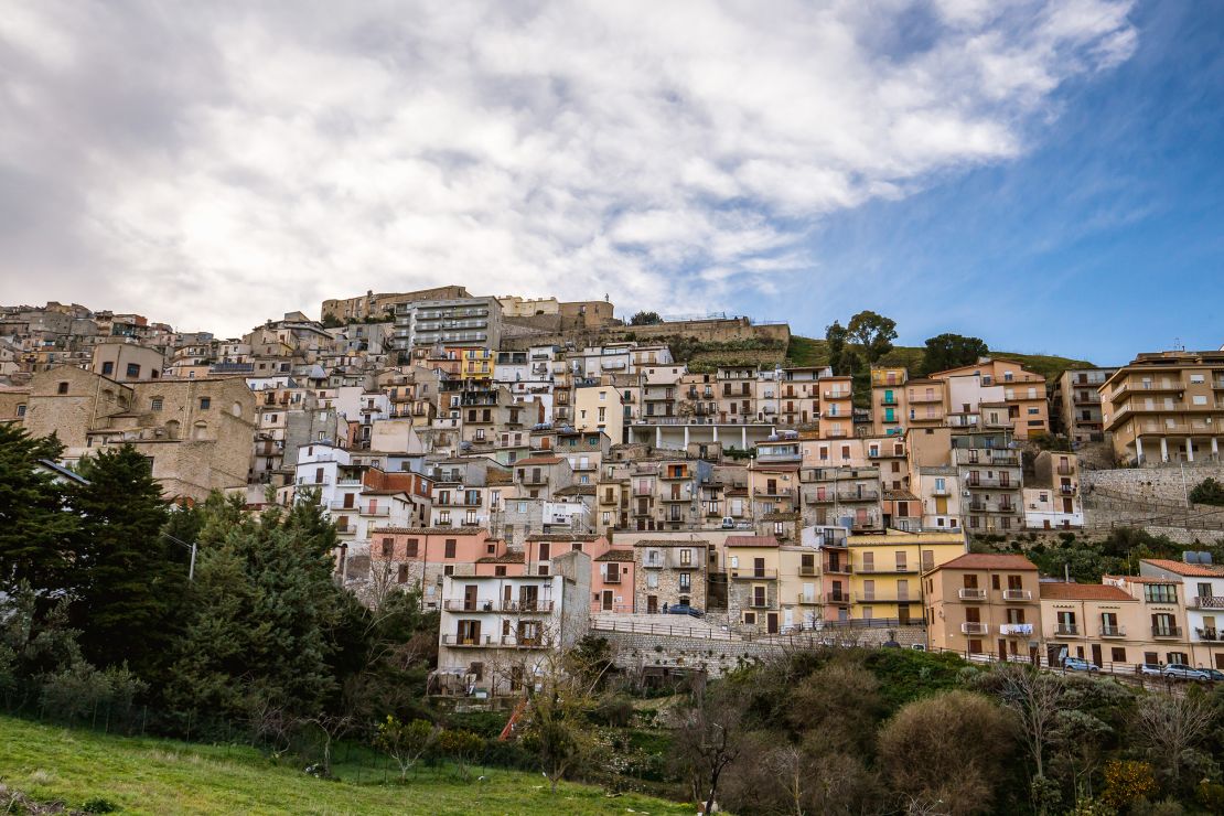 The hilltop town enjoys spectacular views across Sicily.