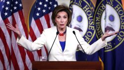 WASHINGTON, DC - MAY 20: Speaker of the House Nancy Pelosi (D-CA) holds her weekly press conference at the U.S. Capitol on May 20, 2021 in Washington, DC. Pelosi spoke on the January 6th Commission and the police reform bill. (Photo by Kevin Dietsch/Getty Images)