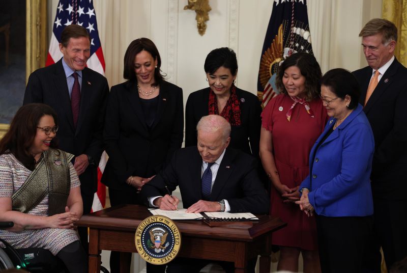 President Biden Signs Bill Aimed At Addressing Rise In Anti Asian Hate   210520152046 01 Biden Signs Covid 19 Hate Crimes Act 