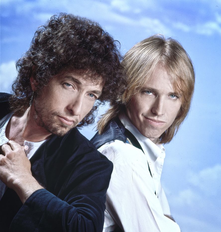 Dylan and Tom Petty pose for a portrait circa 1986. They toured together that year.