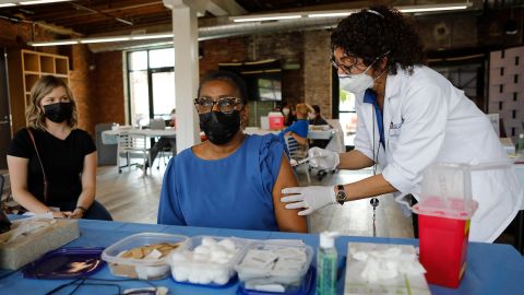 Several Short North Arts District restaurants in Columbus, Ohio, offered discounts or free menu items for those who showed their vaccination card from the "Vax and Relax" event on Thursday.