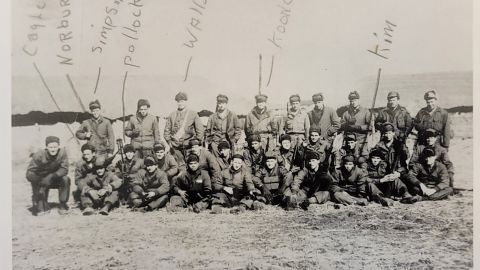 Then-1st Lt. Ralph Puckett Jr. led fellow Rangers and Korean Augmentation to the United States Army soldiers across frozen terrain under enemy fire to seize and defend Hill 205 in Unsan, North Korea.