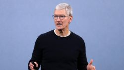 Apple CEO Tim Cook delivers the keynote address during a special event on September 10, 2019 in the Steve Jobs Theater on Apple's Cupertino, California campus. Apple unveiled several new products including an iPhone 11, iPhone 11 Pro, Apple Watch Series 5 and seventh-generation iPad.  (Photo by Justin Sullivan/Getty Images)