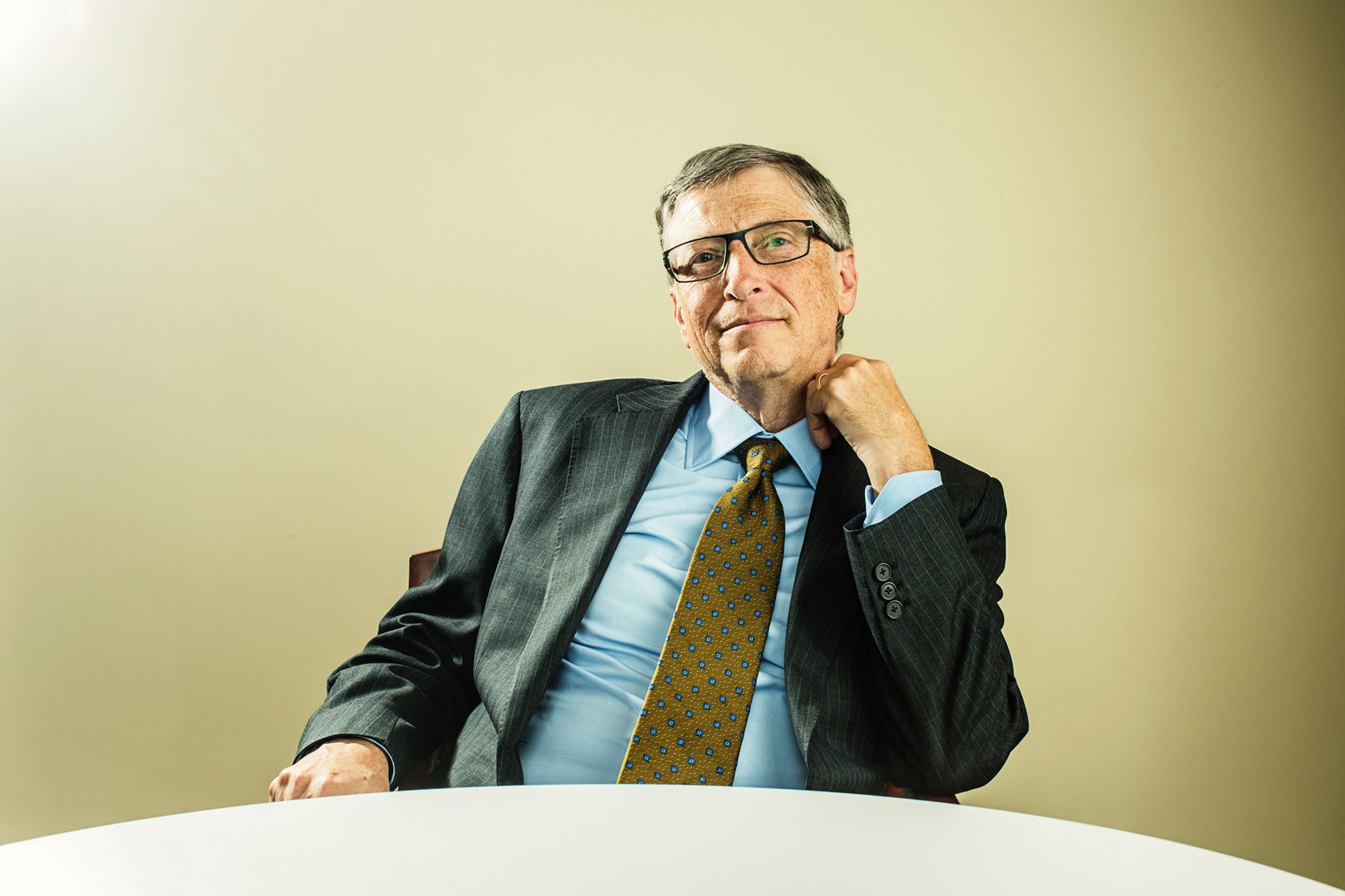 Bill Gates poses for a portrait in Washington, DC, in 2014.