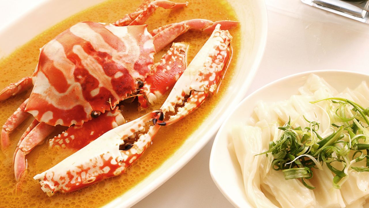 The Chairman's steamed, fresh flowery crab. 