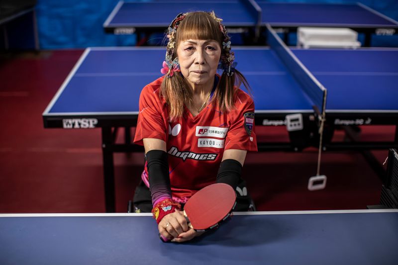 Japan's 'Butterfly Lady' of Paralympic table tennis says she's