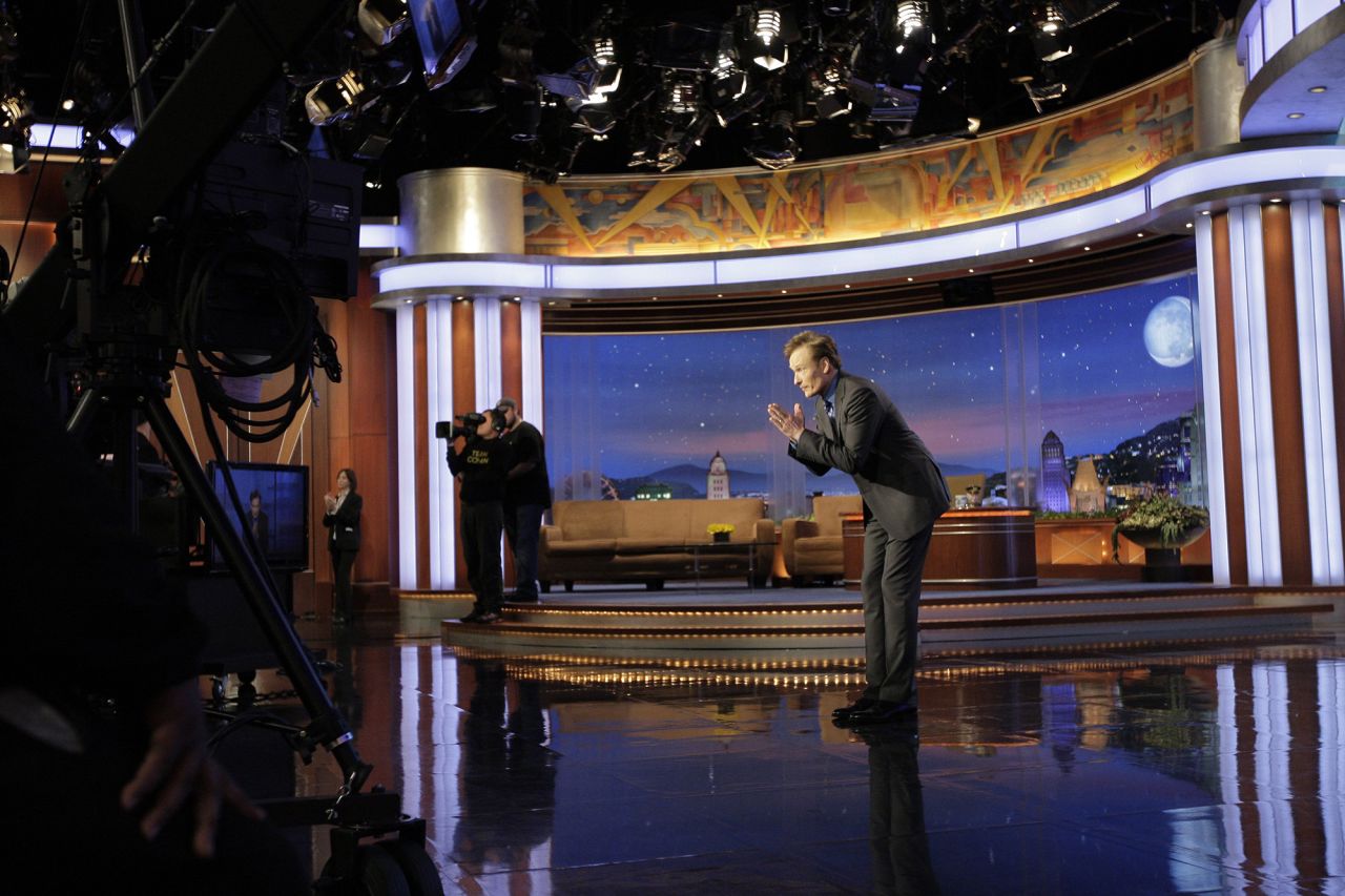 O'Brien's last episode of "The Tonight Show" aired on January 22, 2010, less than a year after he started. With ratings flagging, NBC wanted to move Jay Leno back into late night and push "The Tonight Show" to a later time slot to accommodate Leno's new show. O'Brien refused the time change and left. But during his farewell show, O'Brien <a href="https://www.cnn.com/2010/SHOWBIZ/TV/02/16/conan.obrien.advice/index.html" target="_blank">had a hopeful message for his audience.</a> "All I ask is one thing, and I'm asking this particularly of young people that watch: Please do not be cynical," he said. "I hate cynicism. For the record, it's my least-favorite quality — it doesn't lead anywhere. Nobody in life gets exactly what they thought they were going to get. But if you work really hard and you're kind, amazing things will happen."