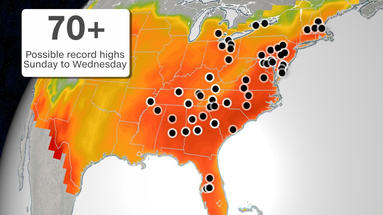 weather record heat eastern us 052221