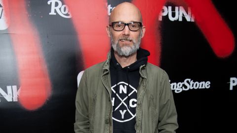 Moby arrives at the premiere of Epix's "Punk" at SIR in Los Angeles, March 4, 2019.  