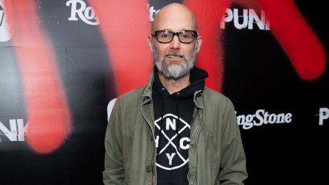 Moby arrives at the premiere of Epix's "Punk" at SIR in Los Angeles, March 4, 2019.