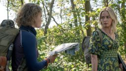 Millicent Simmonds and Emily Blunt in 'A Quiet Place Part II' (Jonny Cournoyer/Paramount).