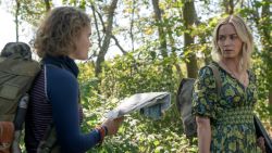 Regan (Millicent Simmonds), left, and Evelyn (Emily Blunt) brave the unknown in "A Quiet Place Part II."