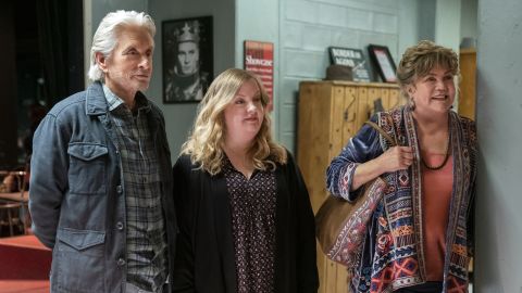 Michael Douglas, Sarah Baker and Kathleen Turner in the final season of 'The Kominsky Method' (Erik Voake/Netflix).