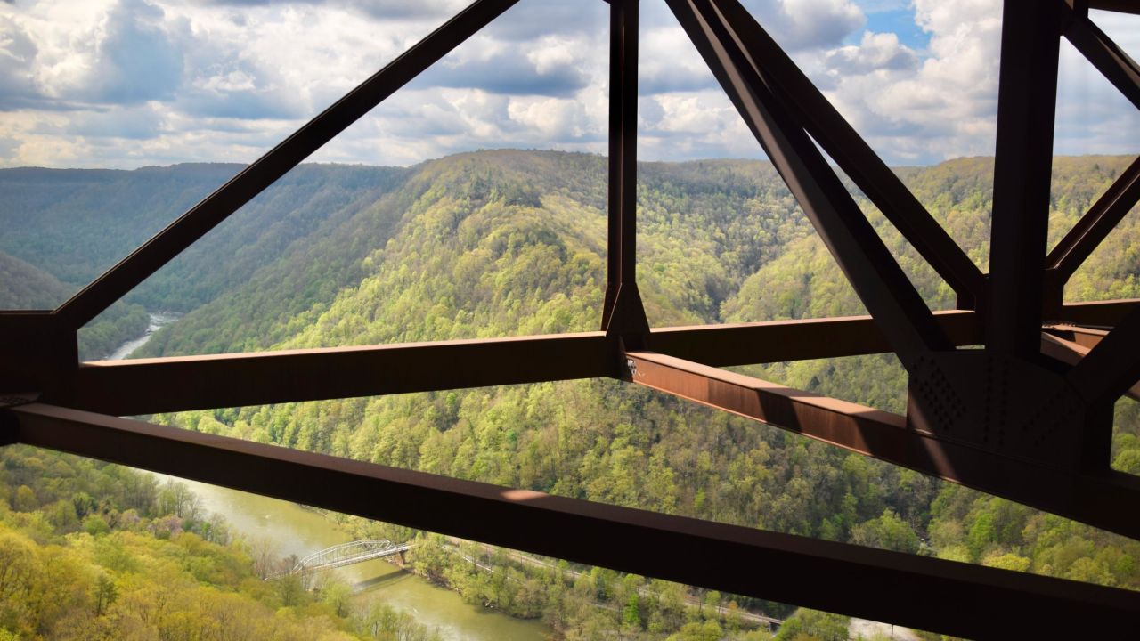 Up-close New River Gorge Bridge tours are available through Bridge Walk, a company that will safely harness visitors to the massive steel structure.