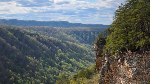 New River Gorge has some 1,400 established climbing routes as well as mountain biking and hiking.
