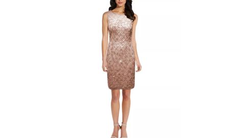 Adrianna Papell Embellished Sheath Dress