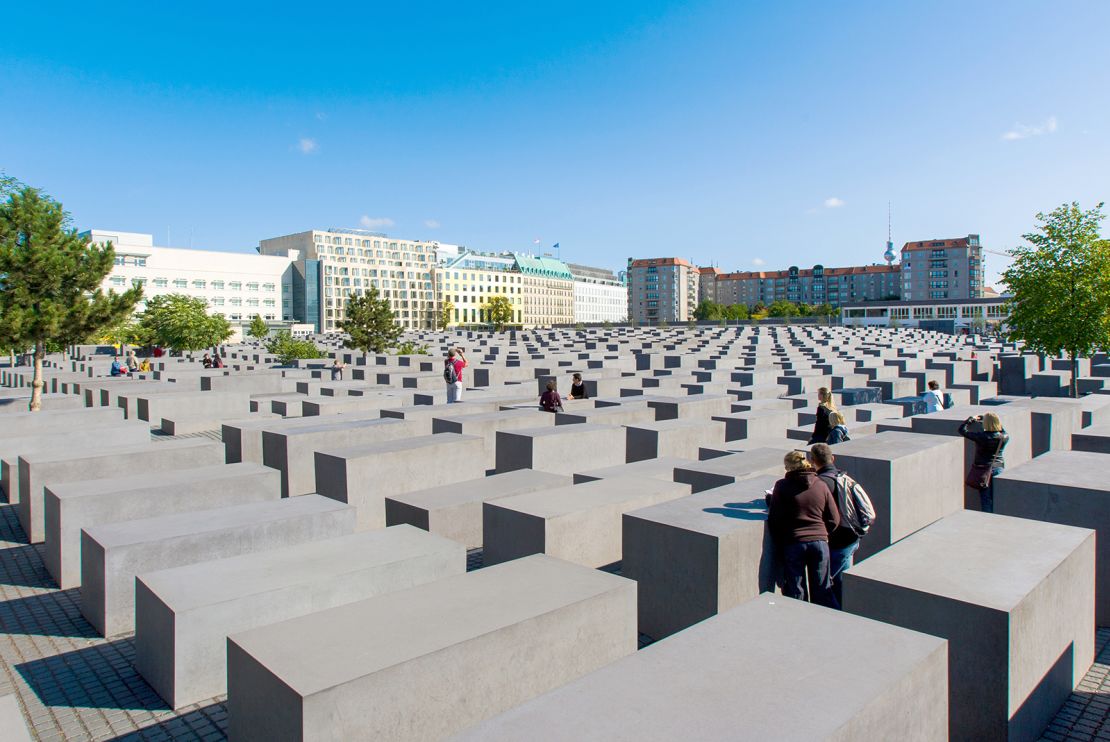 The Memorial to the Murdered Jews of Europe in Berlin, Germany.