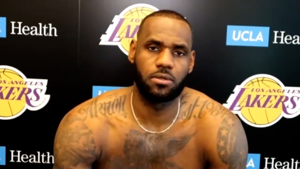 SCREENGRAB lebron james covid vaccine