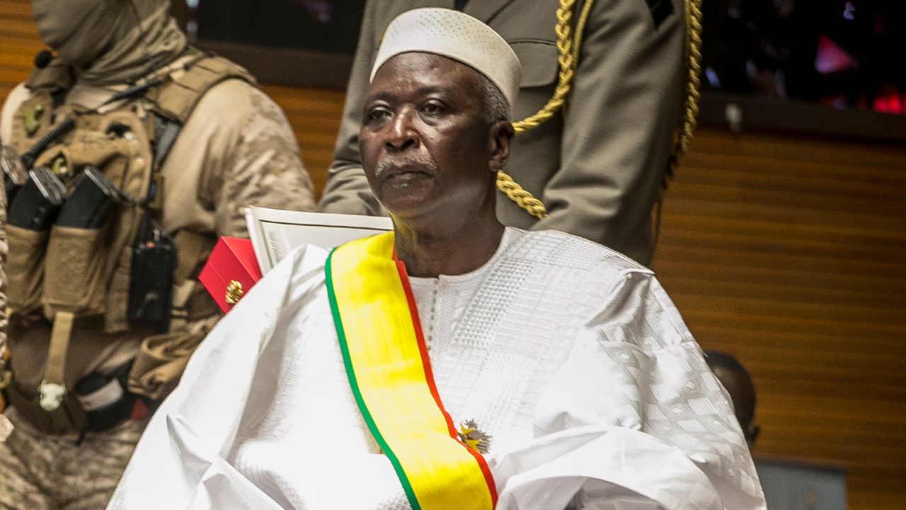 Former defense minister and retired Col. Maj. Bah N'Daw was sworn in as Mali's interim president last September.