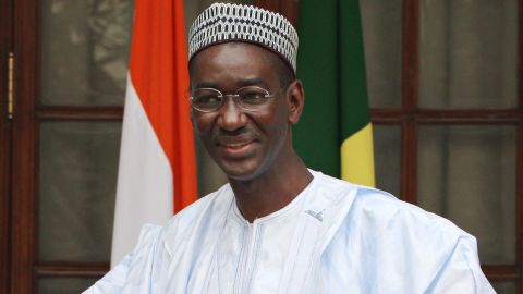 Prime Minister Moctar Ouane, seen here on a trip to India in January 2009, is a former minister of foreign affairs and international cooperation.