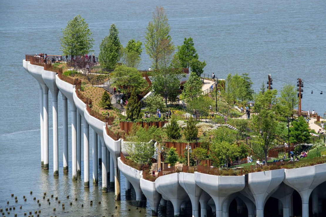 Little Island is a new, free public park on the Hudson River. 