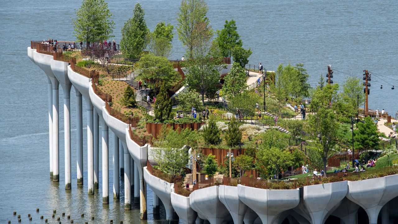 Little Island is a new, free public park on the Hudson River. 