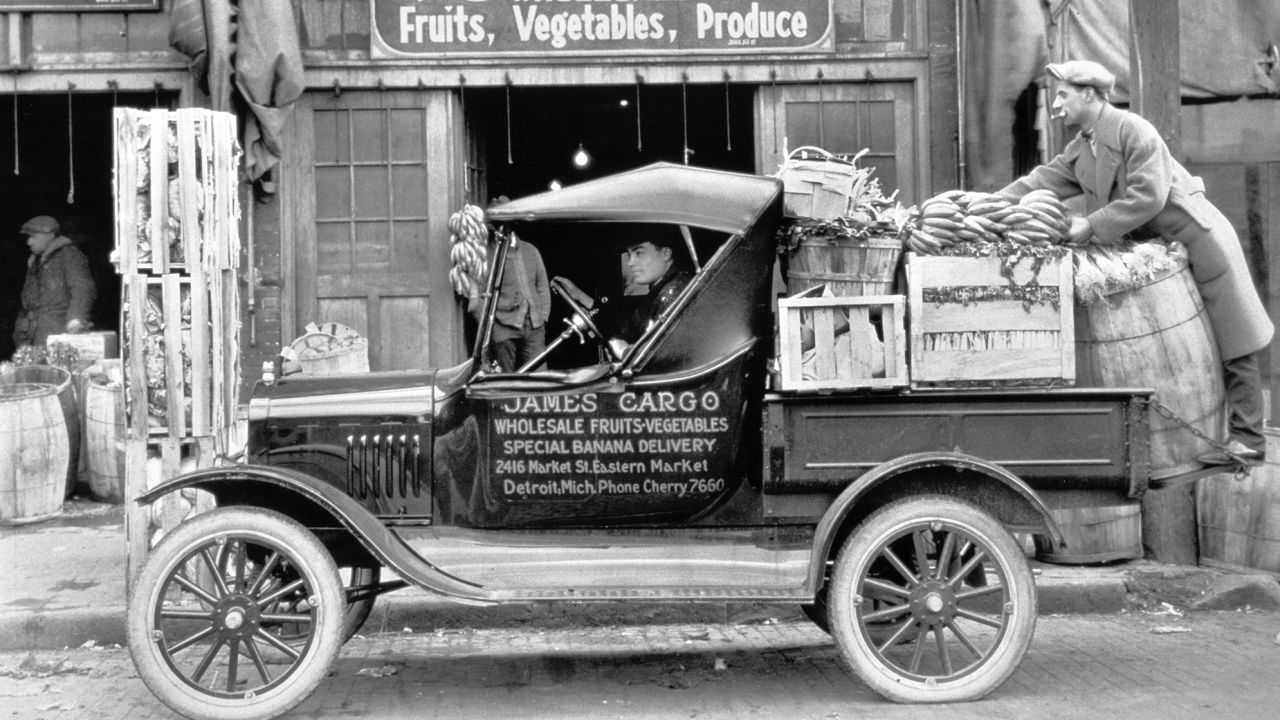 The Ford Model T Runabout with a steel truck bed is generally credited as the first factory-built pickup in America.
