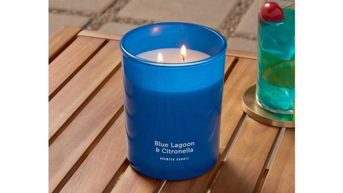 Sun Squad 2-Wick Americana Citronella Blue Lagoon Candle